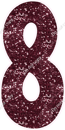 KG 47" Individuals - Burgundy Sparkle 8