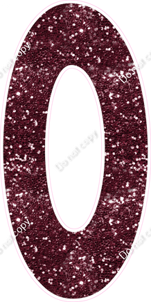 KG 47" Individuals - Burgundy Sparkle