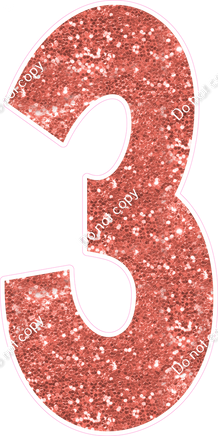 KG 47" Individuals - Coral Sparkle 3