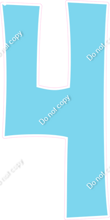 KG 47" Individuals - Flat Baby Blue 4