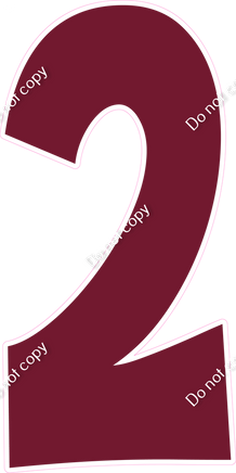 KG 47" Individuals - Flat Burgundy 2