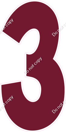 KG 47" Individuals - Flat Burgundy 3