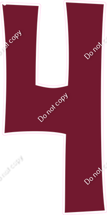 KG 47" Individuals - Flat Burgundy 4