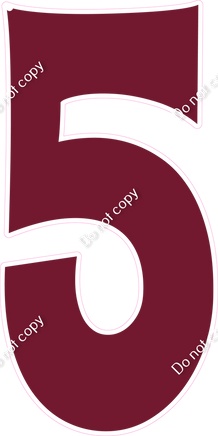 KG 47" Individuals - Flat Burgundy 5