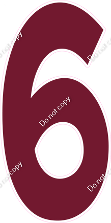 KG 47" Individuals - Flat Burgundy 6