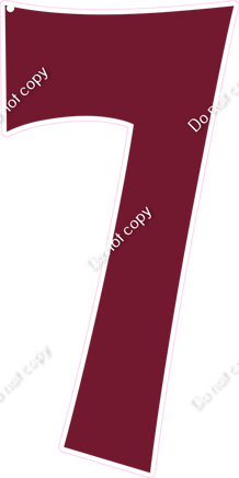 KG 47" Individuals - Flat Burgundy 7