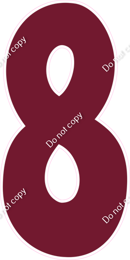 KG 47" Individuals - Flat Burgundy 8