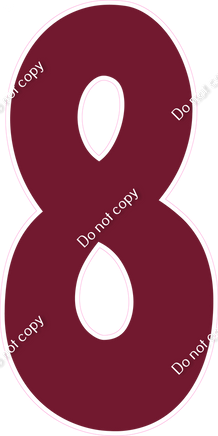 KG 47" Individuals - Flat Burgundy 8