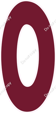 KG 47" Individuals - Flat Burgundy