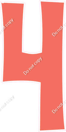 KG 47" Individuals - Flat Coral 4