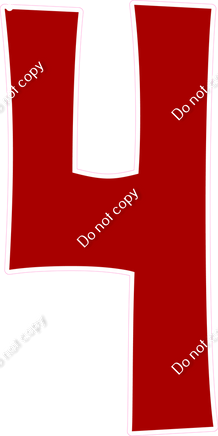 KG 47" Individuals - Flat Crimson 4