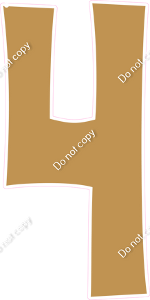 KG 47" Individuals - Flat Gold 4