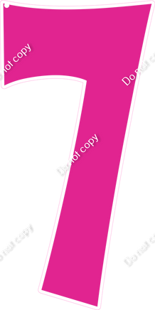 KG 47" Individuals - Flat Hot Pink 7