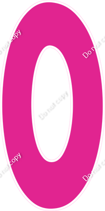 KG 47" Individuals - Flat Hot Pink