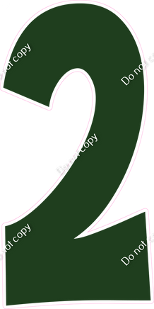 KG 47" Individuals - Flat Hunter Green 2
