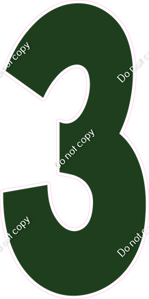 KG 47" Individuals - Flat Hunter Green 3