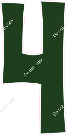 KG 47" Individuals - Flat Hunter Green 4