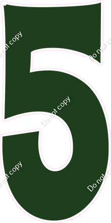 KG 47" Individuals - Flat Hunter Green 5