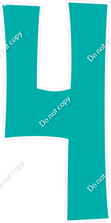 KG 47" Individuals - Flat Teal 4