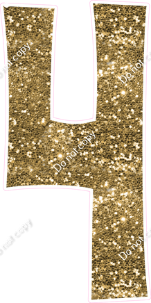 KG 47" Individuals - Gold Sparkle 4