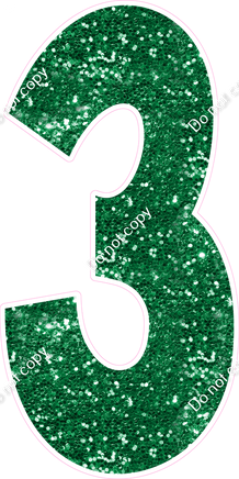 KG 47" Individuals - Green Sparkle 3