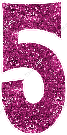 KG 47" Individuals - Hot Pink Sparkle 5