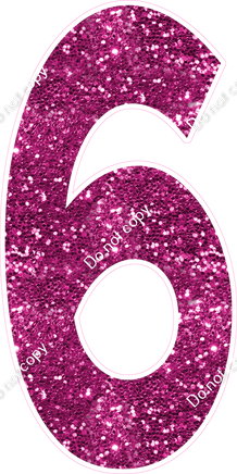 KG 47" Individuals - Hot Pink Sparkle 6