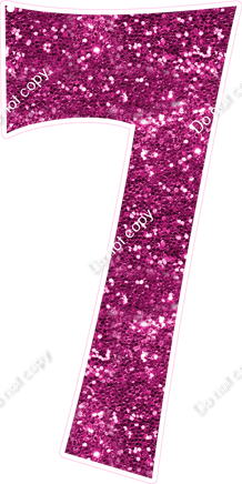 KG 47" Individuals - Hot Pink Sparkle 7