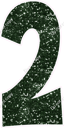 KG 47" Individuals - Hunter Green Sparkle 2