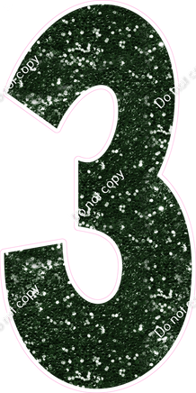 KG 47" Individuals - Hunter Green Sparkle 3