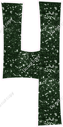 KG 47" Individuals - Hunter Green Sparkle 4