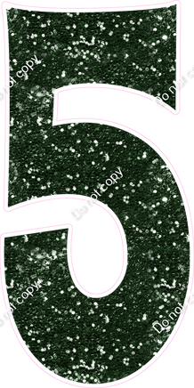 KG 47" Individuals - Hunter Green Sparkle 5