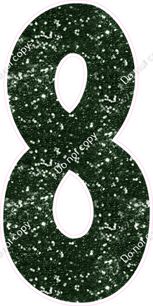 KG 47" Individuals - Hunter Green Sparkle 8