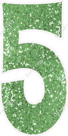 KG 47" Individuals - Lime Green Sparkle 5