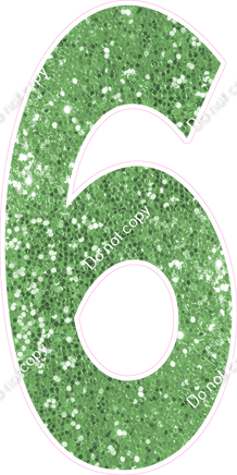 KG 47" Individuals - Lime Green Sparkle 6