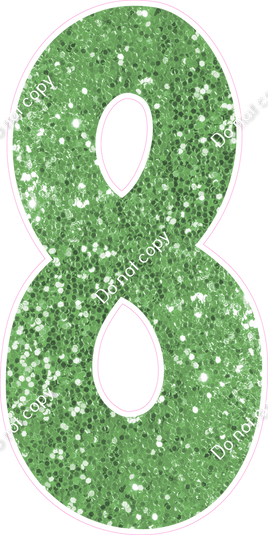 KG 47" Individuals - Lime Green Sparkle 8