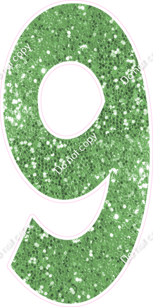 KG 47" Individuals - Lime Green Sparkle 9