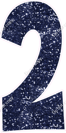 KG 47" Individuals - Navy Blue Sparkle 2