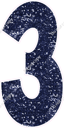 KG 47" Individuals - Navy Blue Sparkle 3