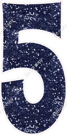 KG 47" Individuals - Navy Blue Sparkle 5