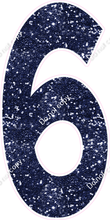 KG 47" Individuals - Navy Blue Sparkle 6