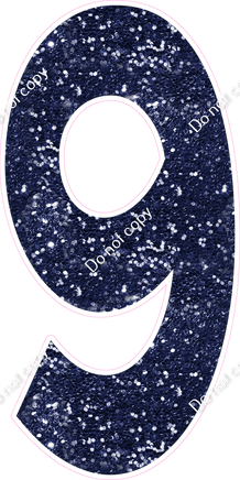 KG 47" Individuals - Navy Blue Sparkle 9