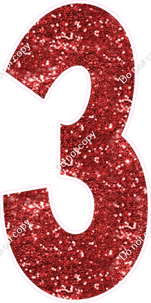 KG 47" Individuals - Red Sparkle 3