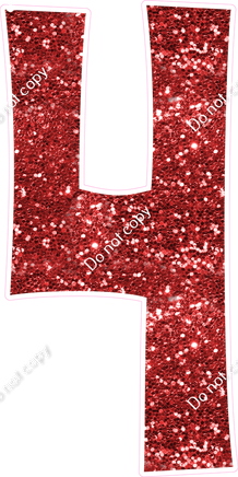 KG 47" Individuals - Red Sparkle 4