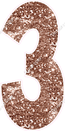 KG 47" Individuals - Rose Gold Sparkle 3