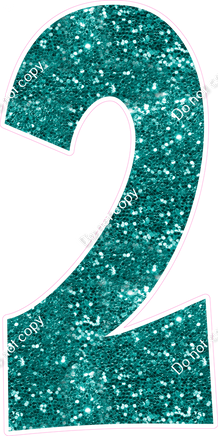 KG 47" Individuals - Teal Sparkle 2