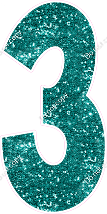 KG 47" Individuals - Teal Sparkle 3