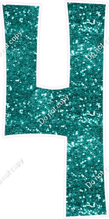 KG 47" Individuals - Teal Sparkle 4