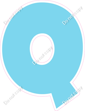 LG 12" Individuals - Flat Baby Blue Q