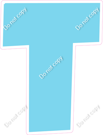 LG 12" Individuals - Flat Baby Blue T